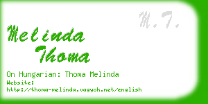 melinda thoma business card